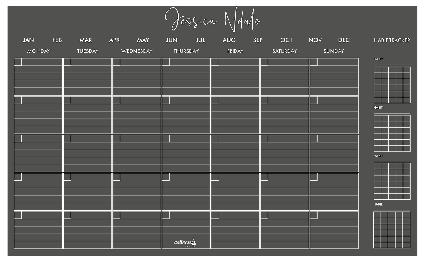 Monthly Planner Calendar