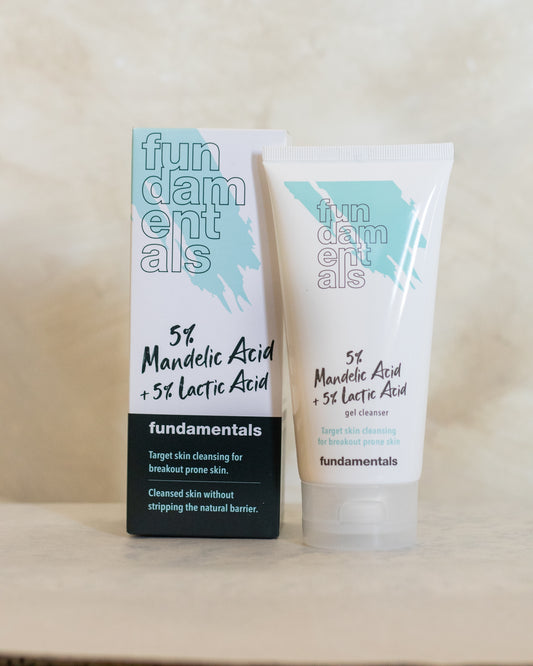 5% Mandelic Acid + 5% Lactic Acid Gel cleanser.